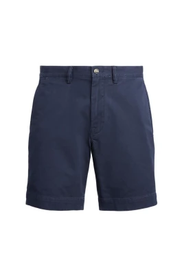 Blå Chino Shorts med Stretch Fit