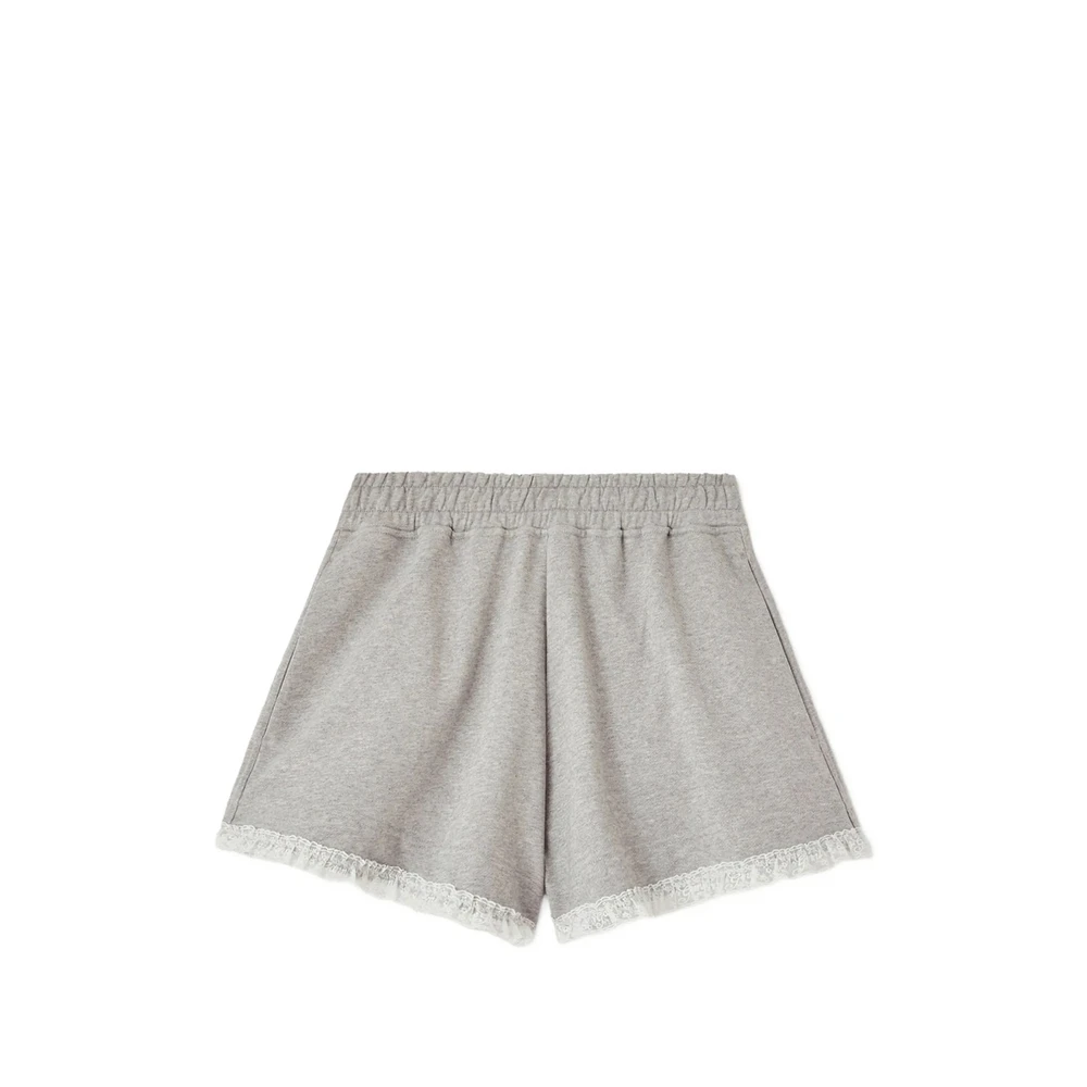 Ganni Short - Female - Short Shorts - Gray - M - Shorts