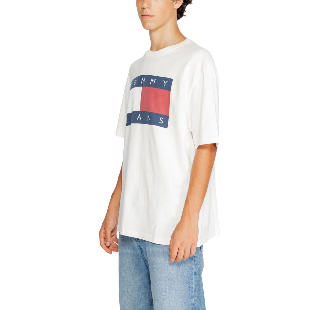 Tommy Jeans Katoenen Heren T-shirt Herfst Winter Collectie White Heren