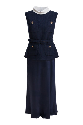 navy-boucle-sleeveless-midi-dress