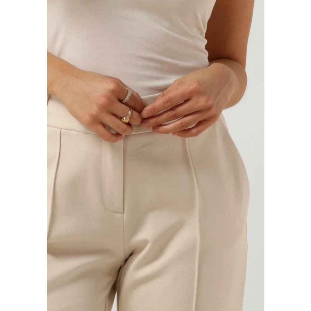Summum Woman Flared Broek in Off-White Beige Dames