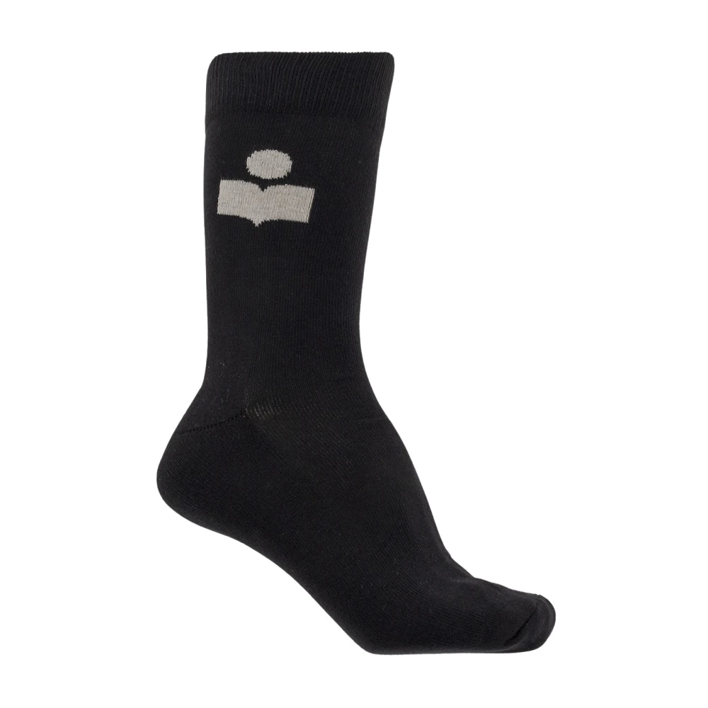 Isabel Marant Men's Black Socks, One Size, Siloki Socks