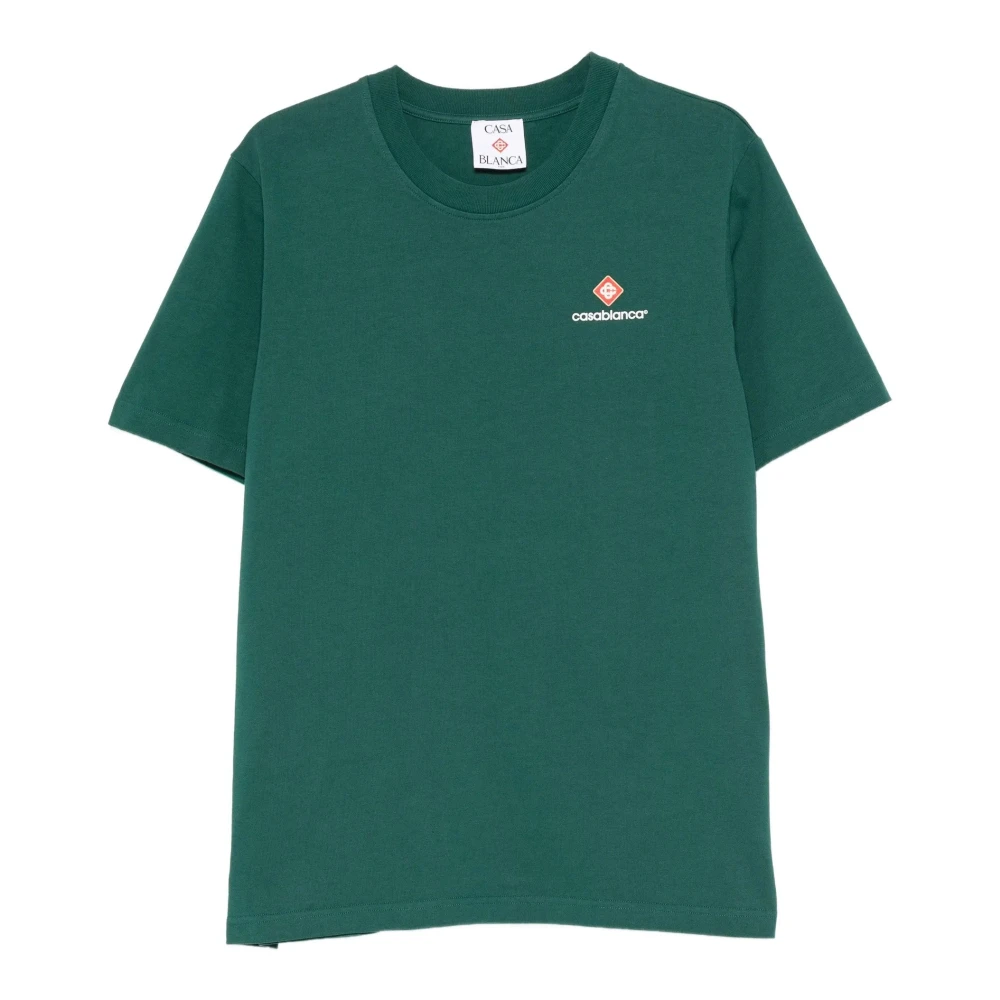 Casablanca , T-Shirts, Male, Green, M, T-Shirt