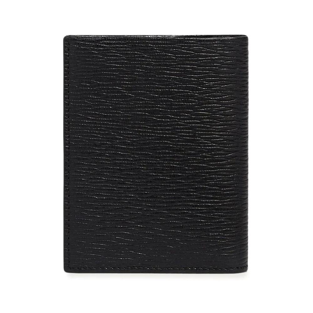 Salvatore Ferragamo Zwarte Portemonnees voor Mannen Black Heren