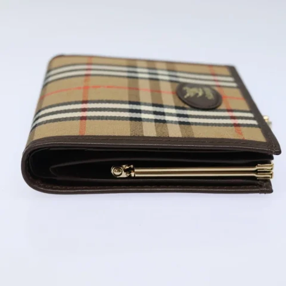 Burberry Vintage Pre-owned Canvas wallets Beige Dames