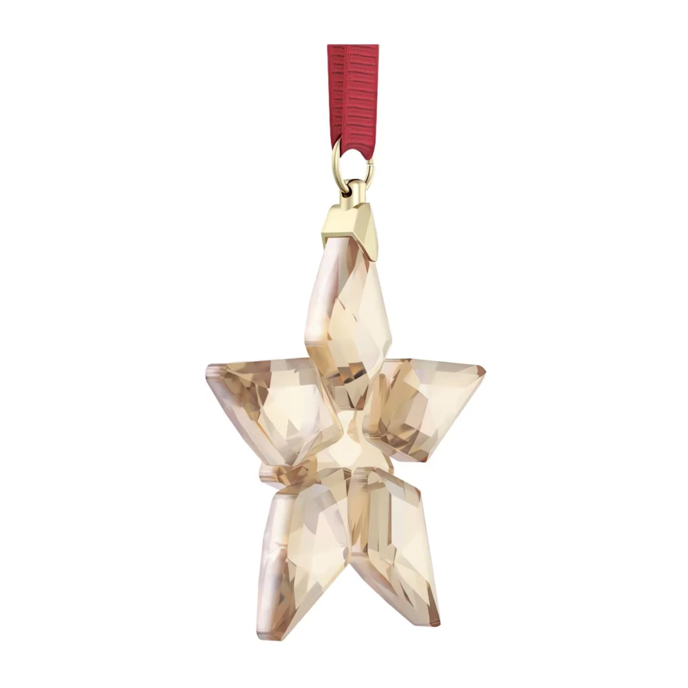 Swarovski Jaarlijkse Editie Feestelijk Ornament Unisex Goudkleurig 5648747 Beige Unisex