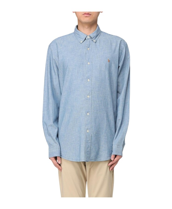 chemise-bleue-a-manches-longues-style-decontracte