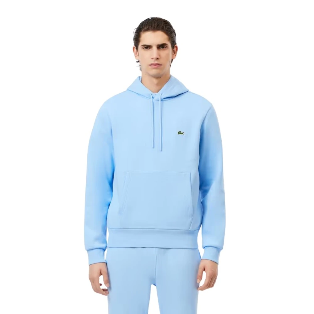 Lacoste Blå Fleece Hoodie Herr Blue, Herr