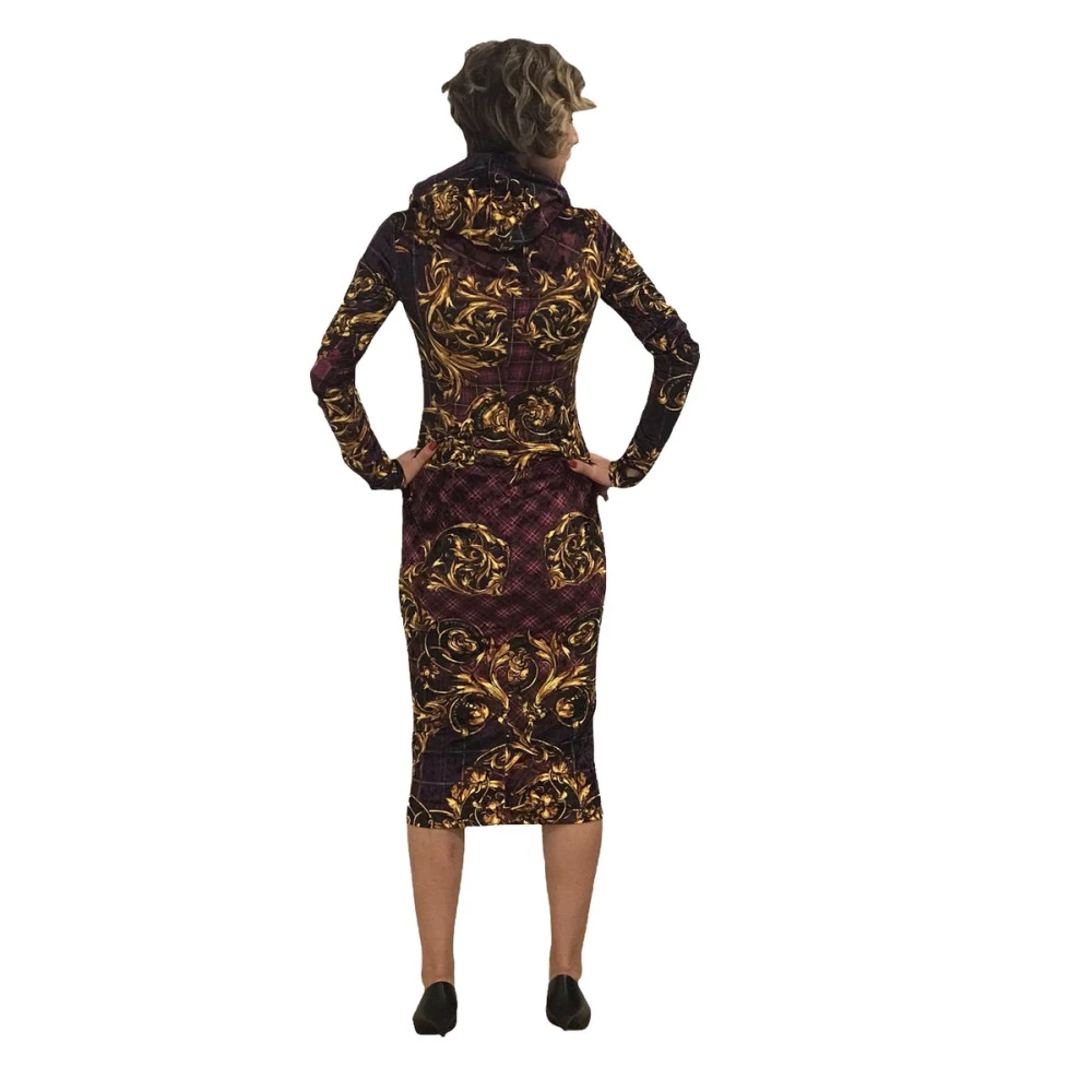 Versace Jeans Couture Knielange jurk Multicolor Dames