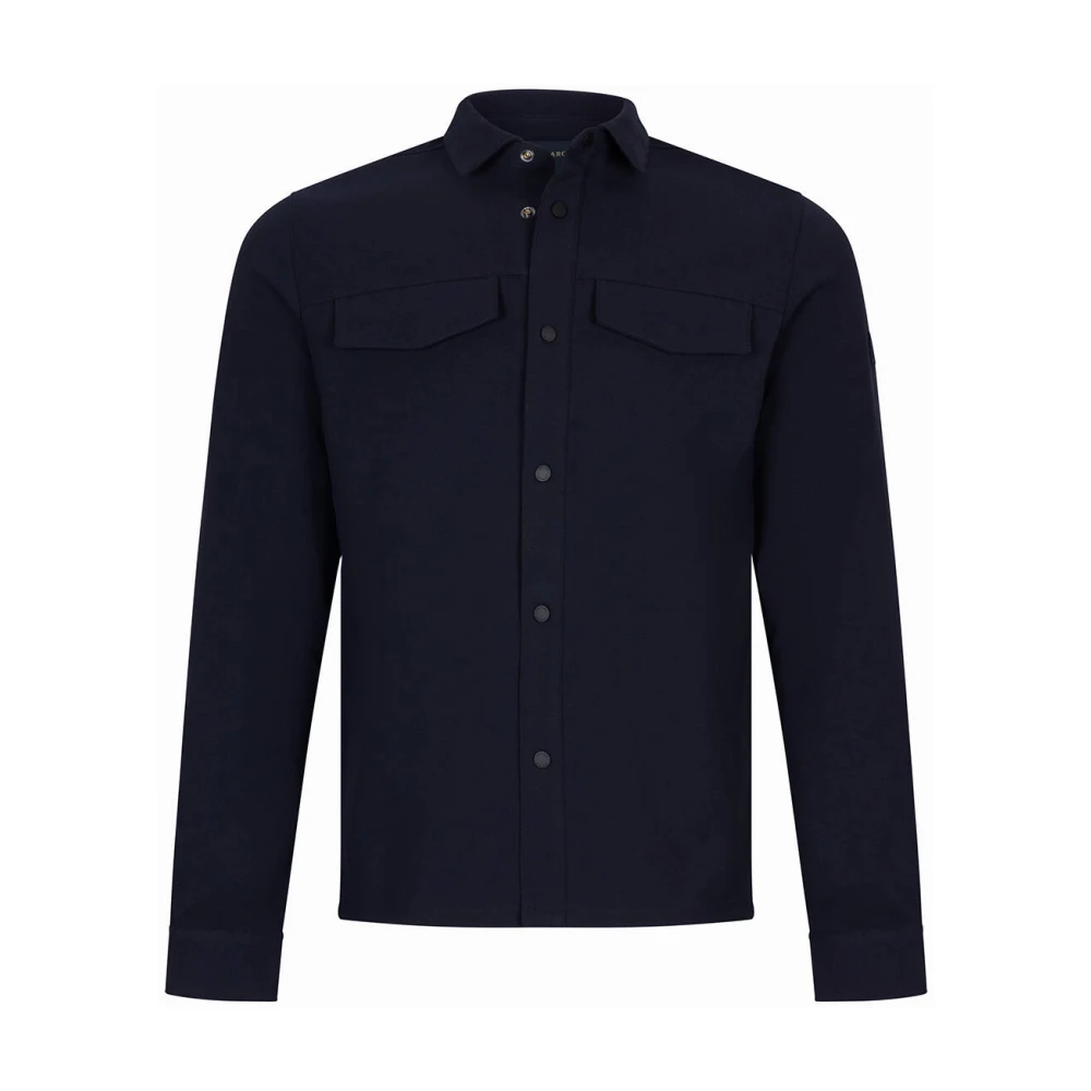 Cavallaro Zeno Overshirt Blue Heren