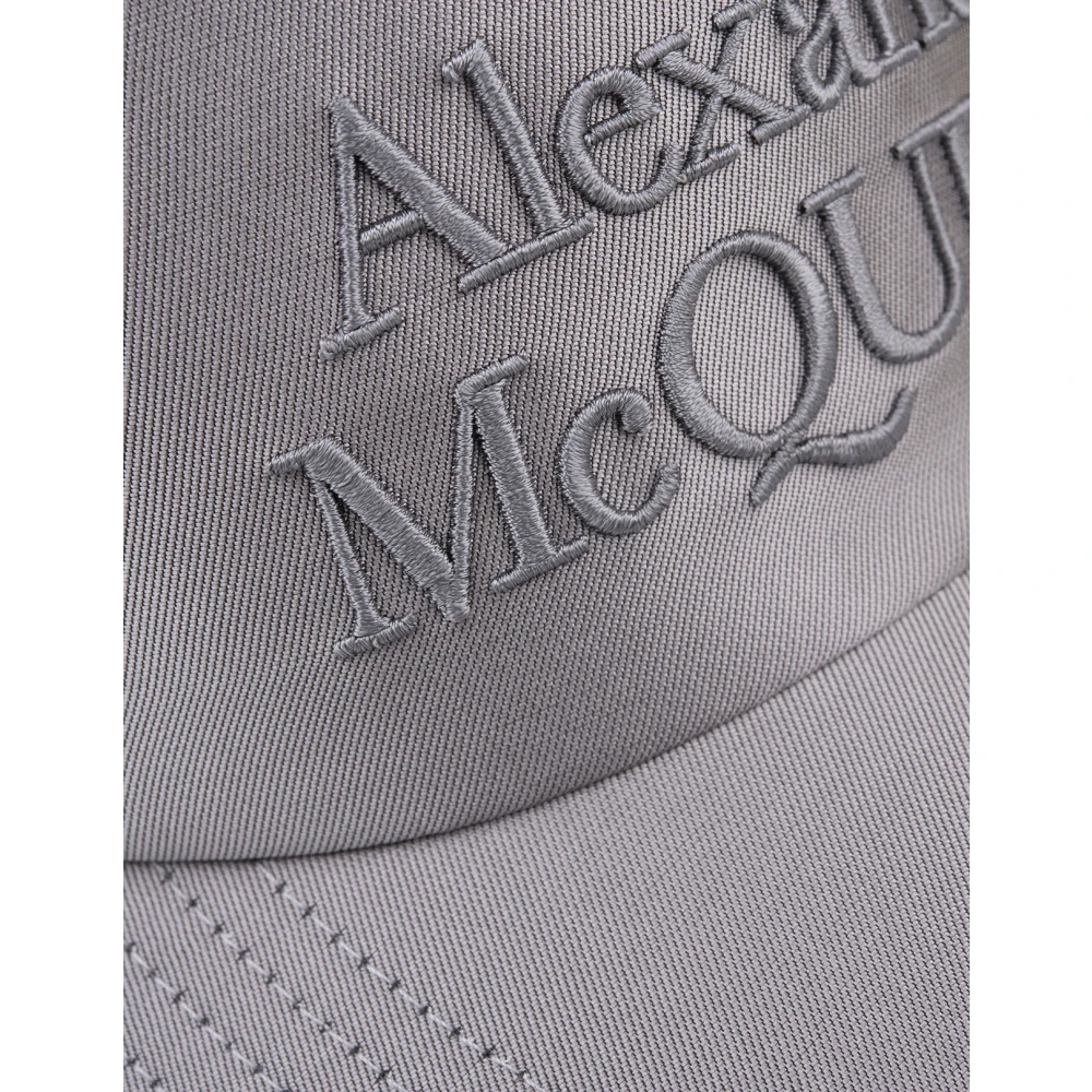 alexander mcqueen Grijze Zijde Baseballpet Gray Heren