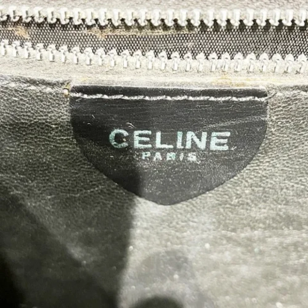 Celine Vintage Pre-owned Leather handbags Black Dames