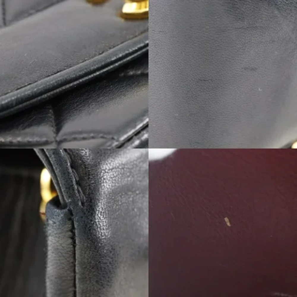 Chanel Vintage Pre-owned Leather shoulder-bags Black Dames