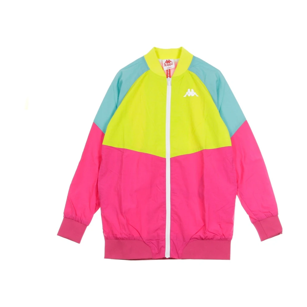 Kappa Stijlvolle Windbreaker voor vrouwen in Lime Groen Multicolor Dames