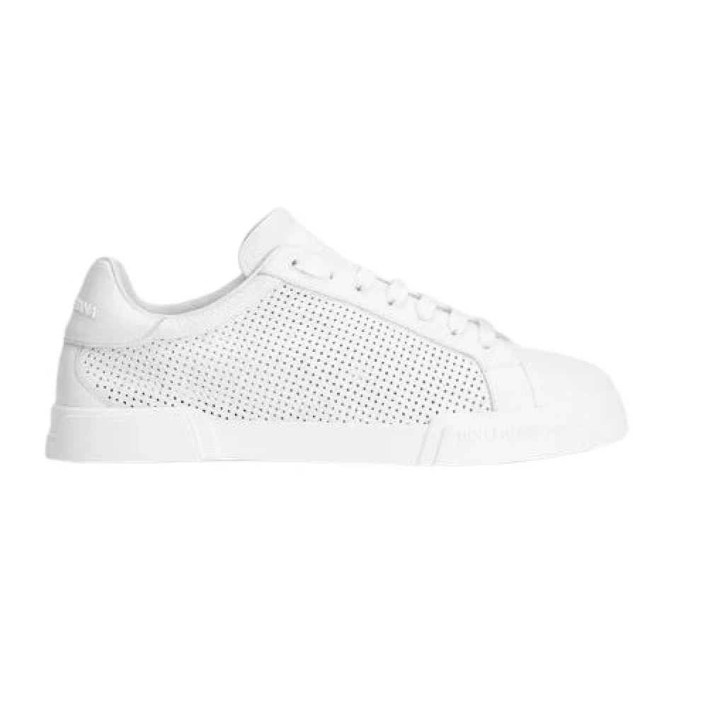 Dolce & Gabbana Men's White Sneakers, 8 Uk, Stylish Trainers