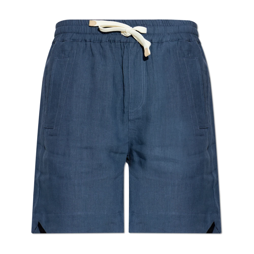 Eleventy Men's Blue Linen Shorts