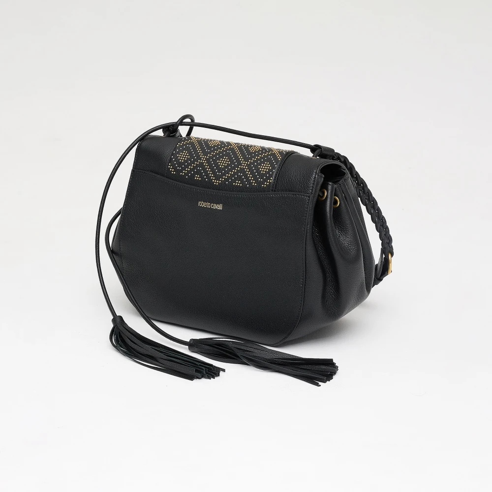 Roberto Cavalli Schoudertas Black Dames