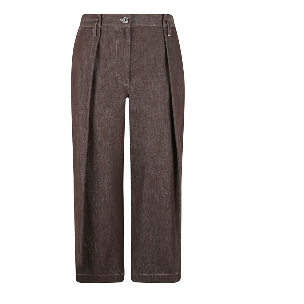 BRUNELLO CUCINELLI Bruine Broek Pantalone Brown Dames