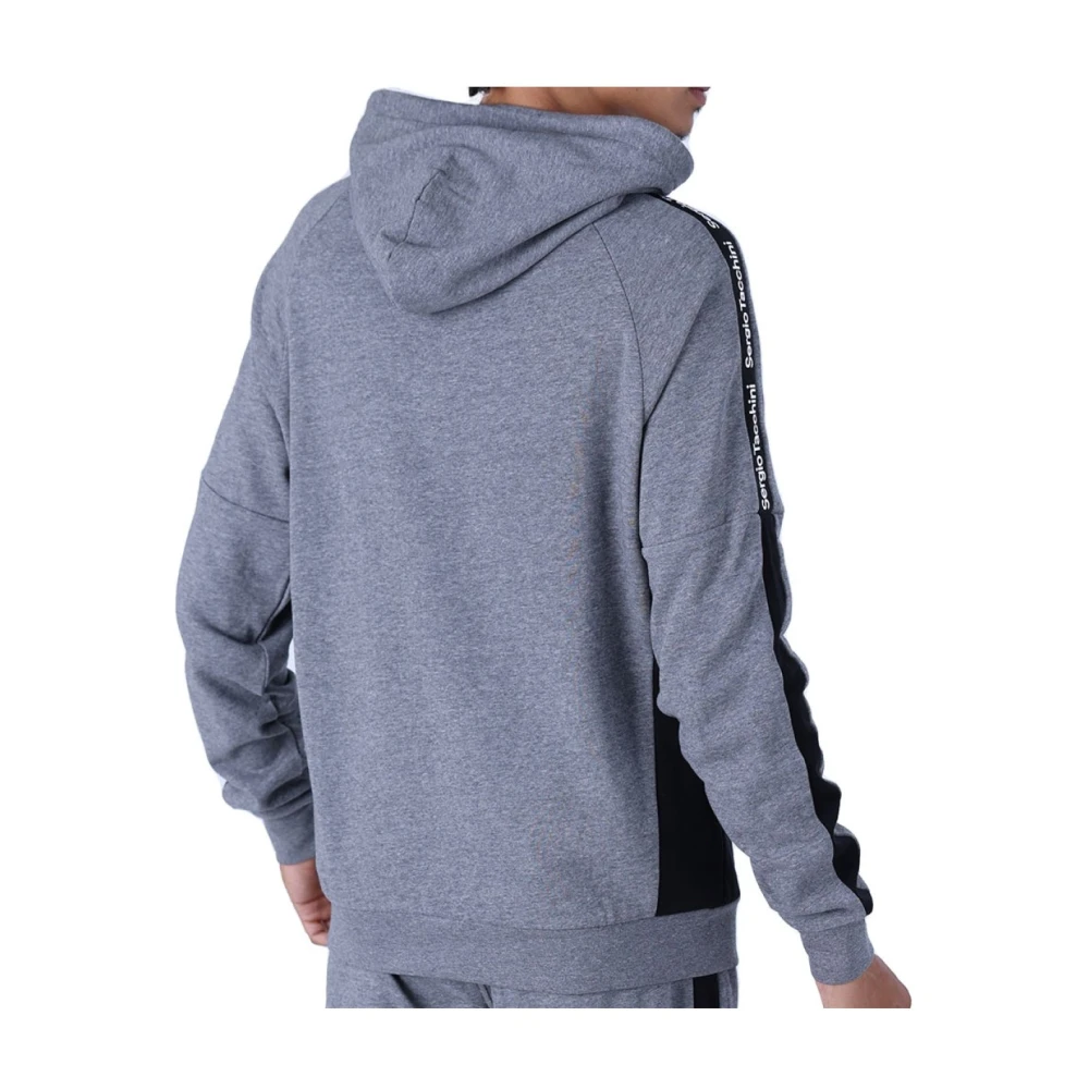 Sergio Tacchini Logo Band Hoodie Grijs Gray Heren