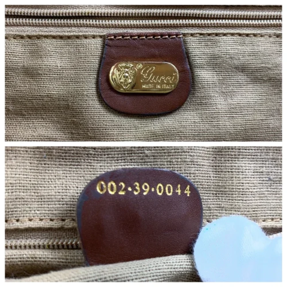 Gucci Vintage Pre-owned Canvas gucci-bags Brown Heren