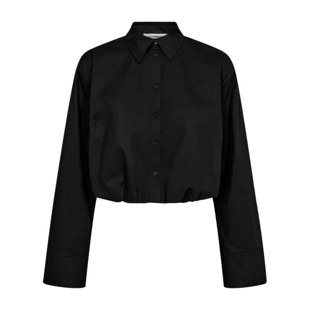 Co'Couture Zwarte Ballon Shirt Blouse Black Dames