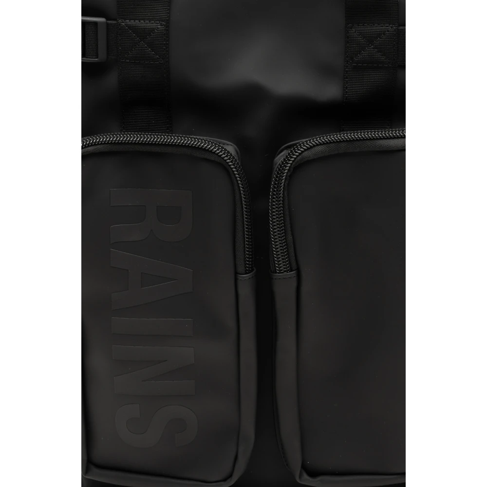 Rains Zwarte Tote Tas Texel Stijl Black Heren