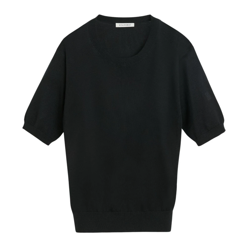 By Malene Birger Svart T-shirt Lelle Black, Dam