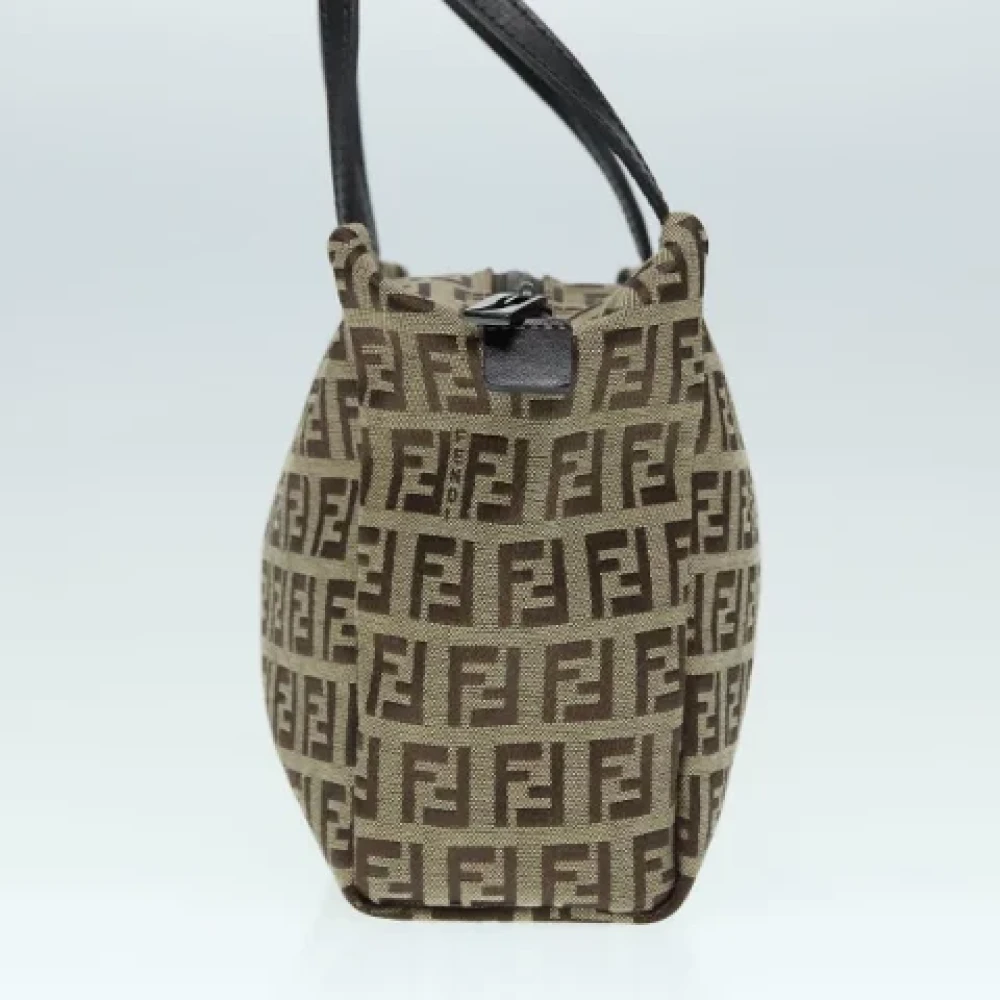 Fendi Vintage Pre-owned Canvas handbags Beige Dames