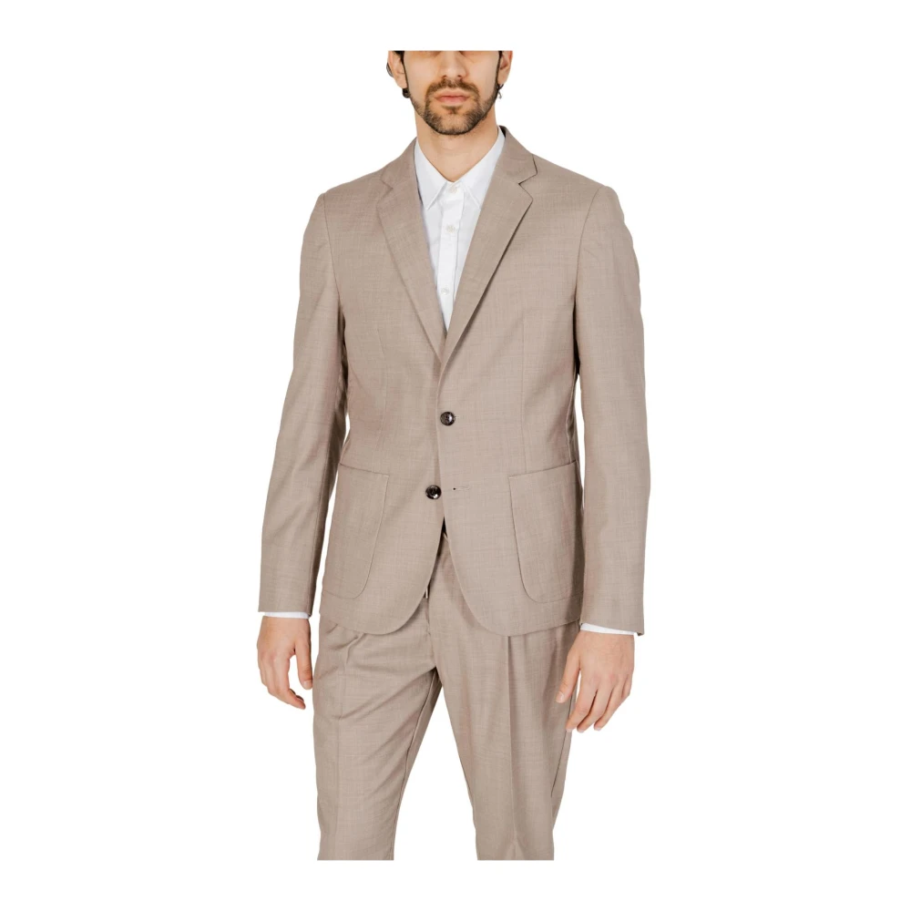Antony Morato Men's Beige Blazers, 3XL, Classic Suit With Button Fastening