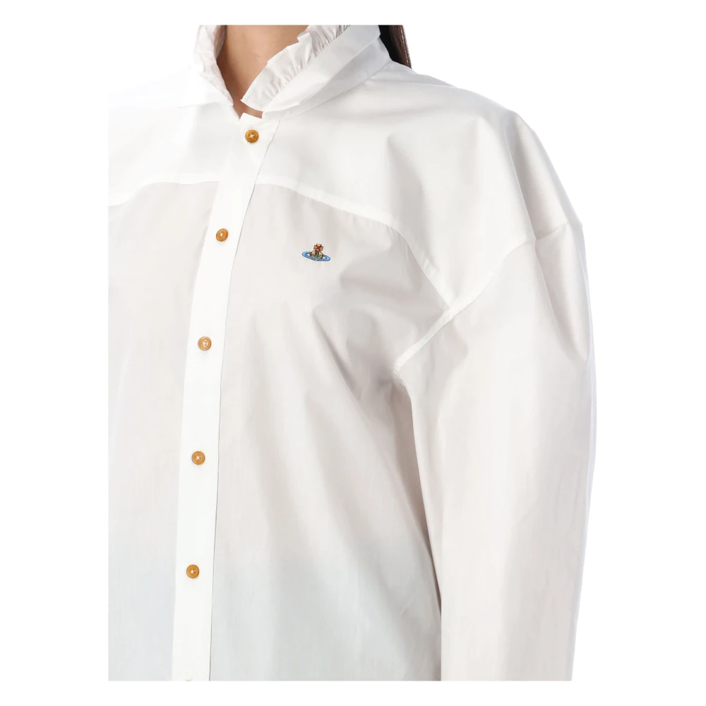 Vivienne Westwood Frilly Voetbalshirt White Dames