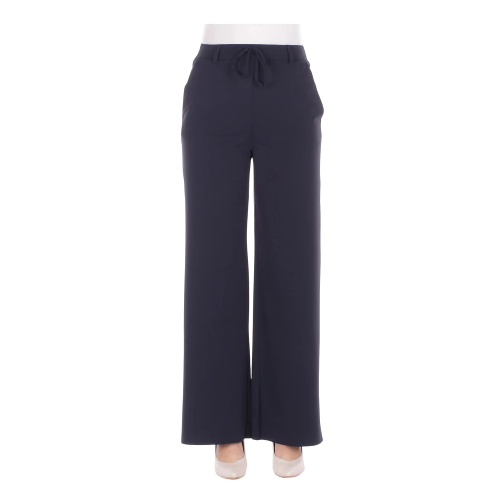 Max Mara Women's Blue Wide Trousers, M, Wide Trousers