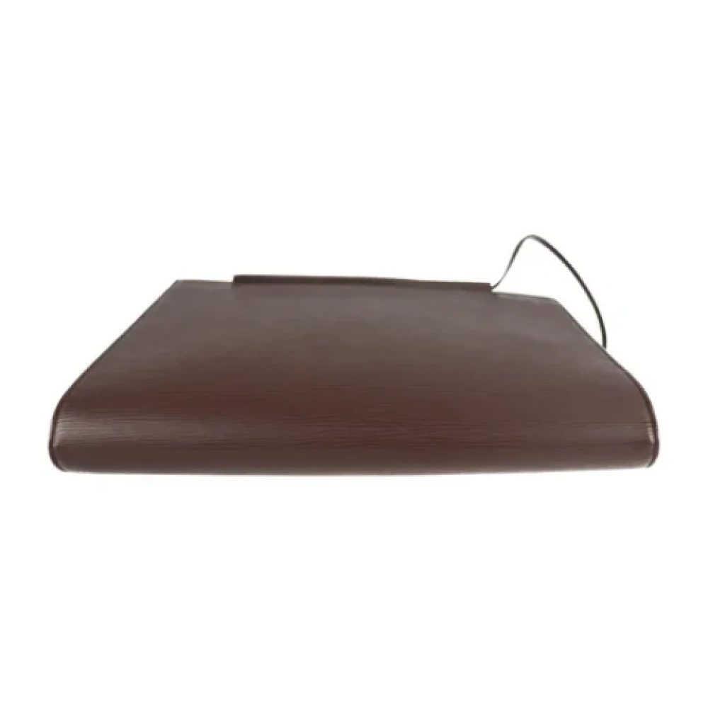 Louis Vuitton Vintage Tweedehands Bruin Leer Louis Vuitton Saint Tropez Brown Dames