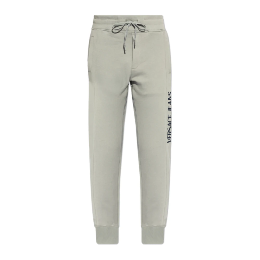 Versace Jeans Couture Sweatpants met logo Gray Heren