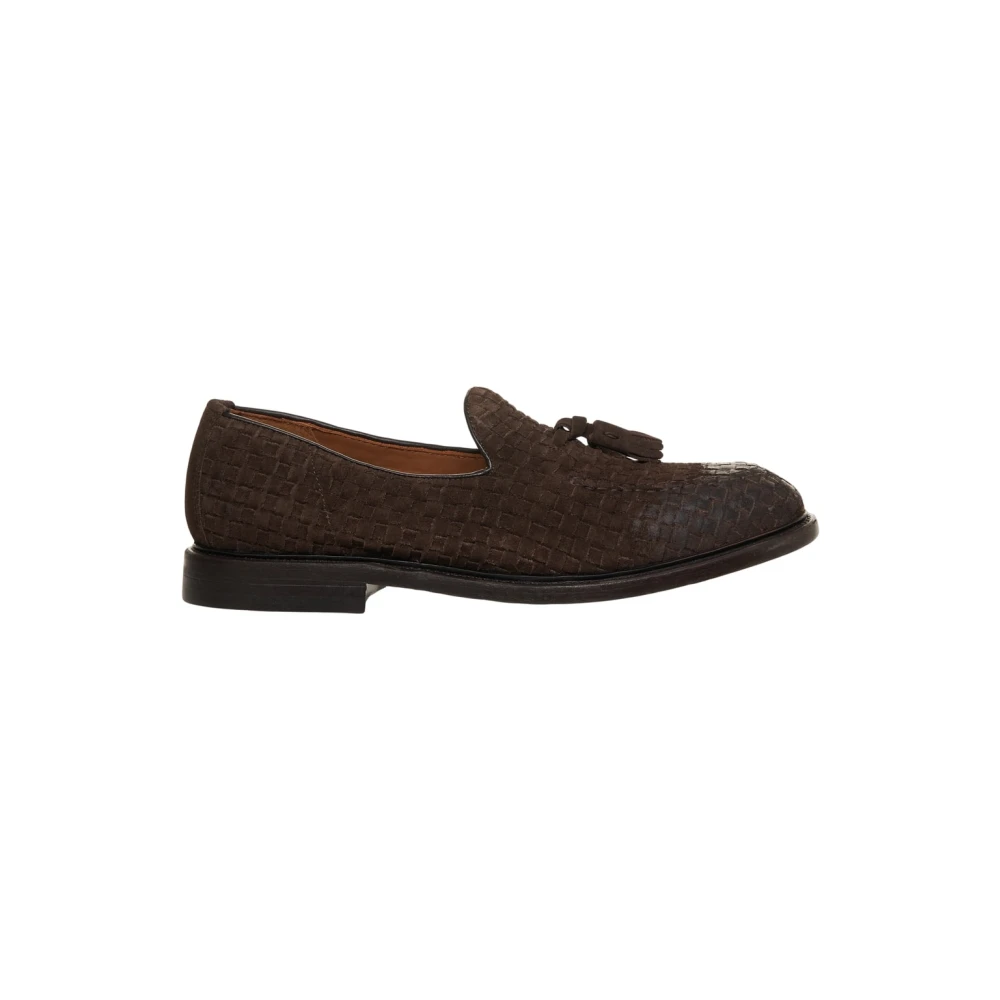 GREEN GEORGE Flätade Mocka Loafers Brun Brown, Herr