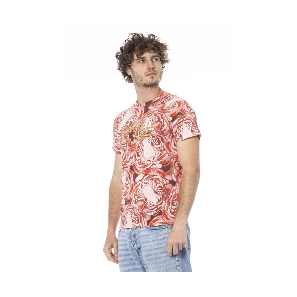 Cavalli Class Fantasy Print T-Shirt Multicolor Heren