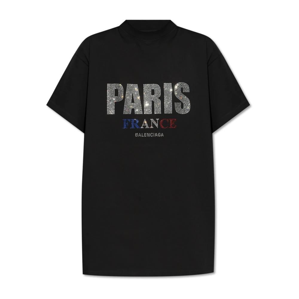 Balenciaga T-shirt met logo Black Dames