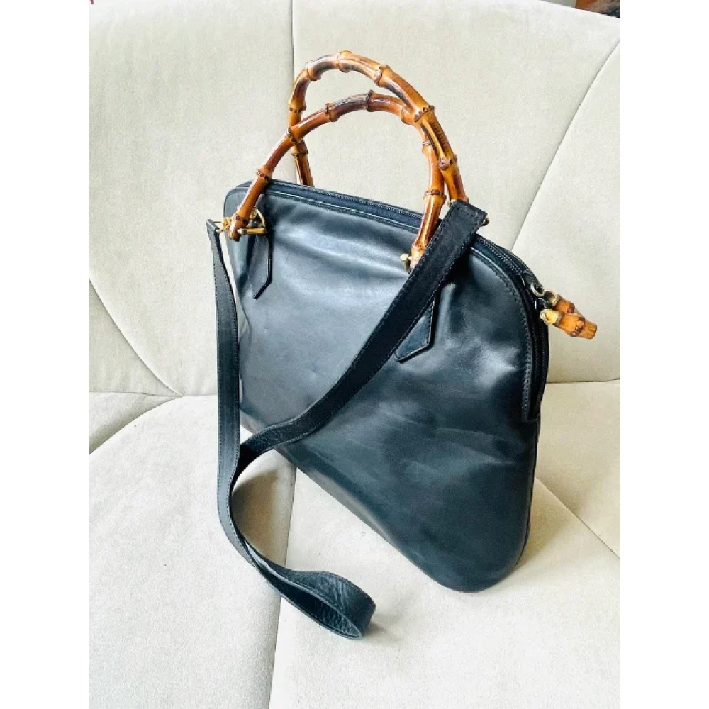 Gucci Vintage Pre-owned Leather gucci-bags Black Dames