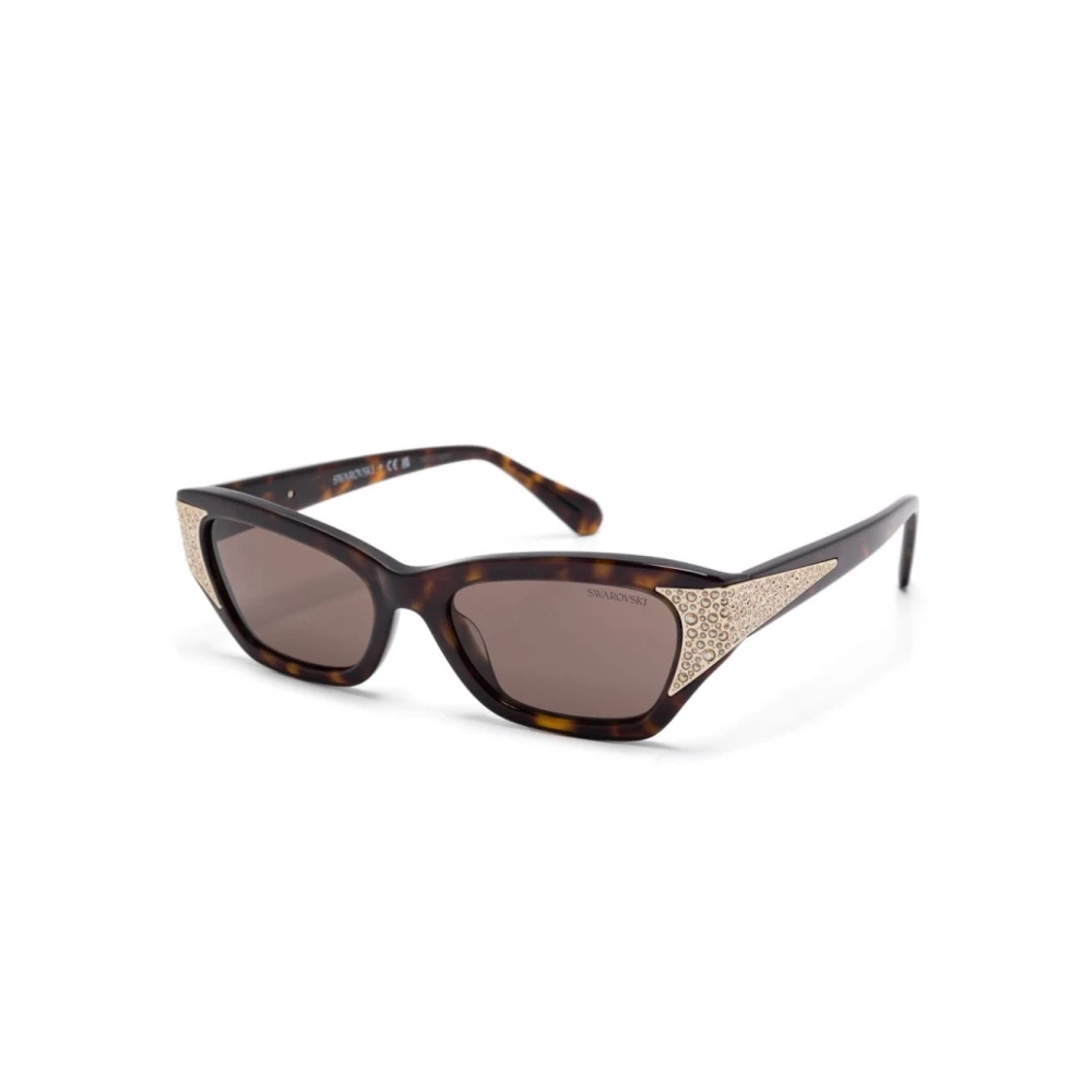 Swarovski Women's Brown Sunglasses, 53 Mm, Sunglasses
