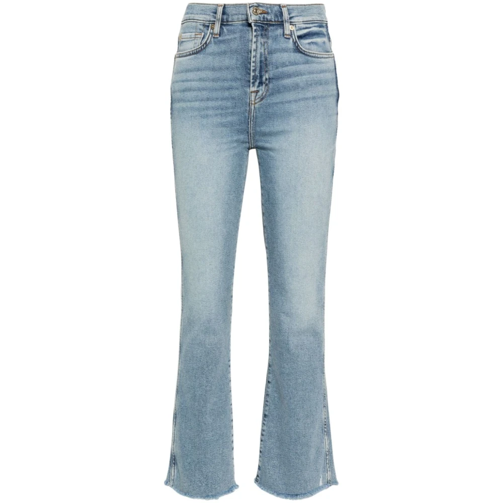 7 For All Mankind High Rise Flared Jeans Blue Dames