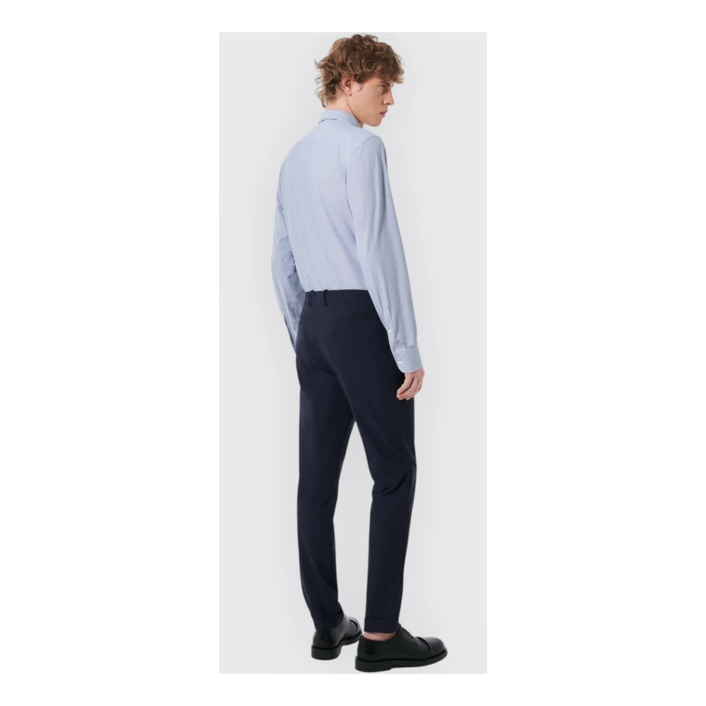 RRD Jaquard Open Oxford Overhemd Blue Heren