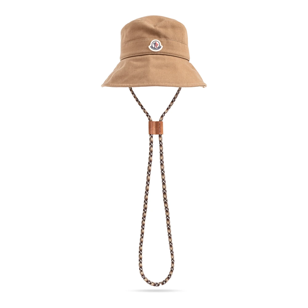Moncler Donna Marrone Logo Patch Bucket Hat - Woman Hats M - Immagine 5