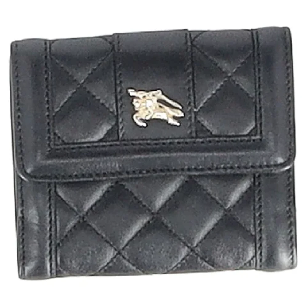 Burberry Vintage Pre-owned Leather wallets Black Dames