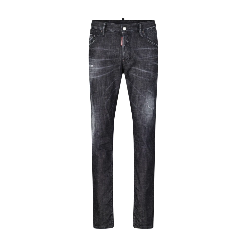 Dsquared2 Ripped Slim-Fit Skater Jeans Gray, Herr