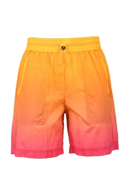 Nylon Elastisk Midja Bermuda Shorts