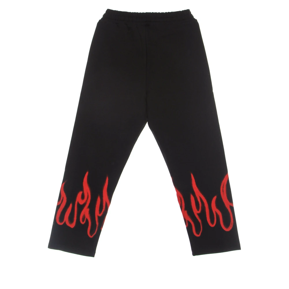 Vision OF Super Vlammen Lichtgewicht Trainingsbroek Zwart Rood Black Heren