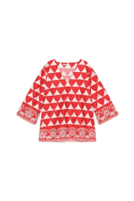 Optical Broderie Shirt