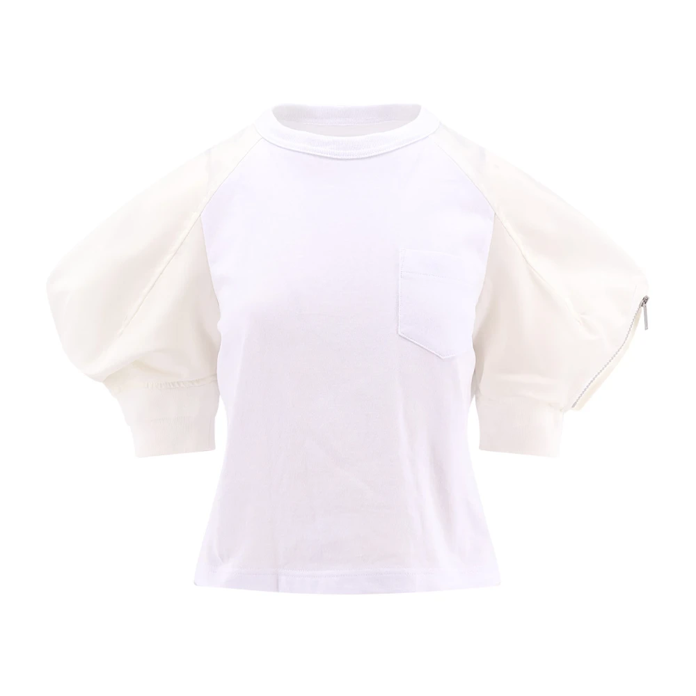 Sacai - Tops > T-Shirts - White - Sacai - Modalova