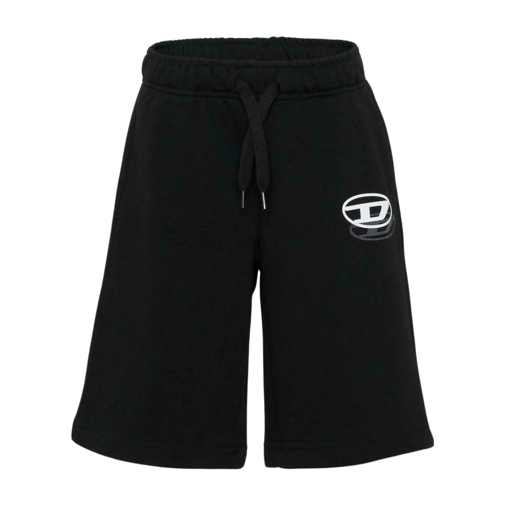 Diesel Boys Black Shorts, 12 Y, Bermuda Shorts