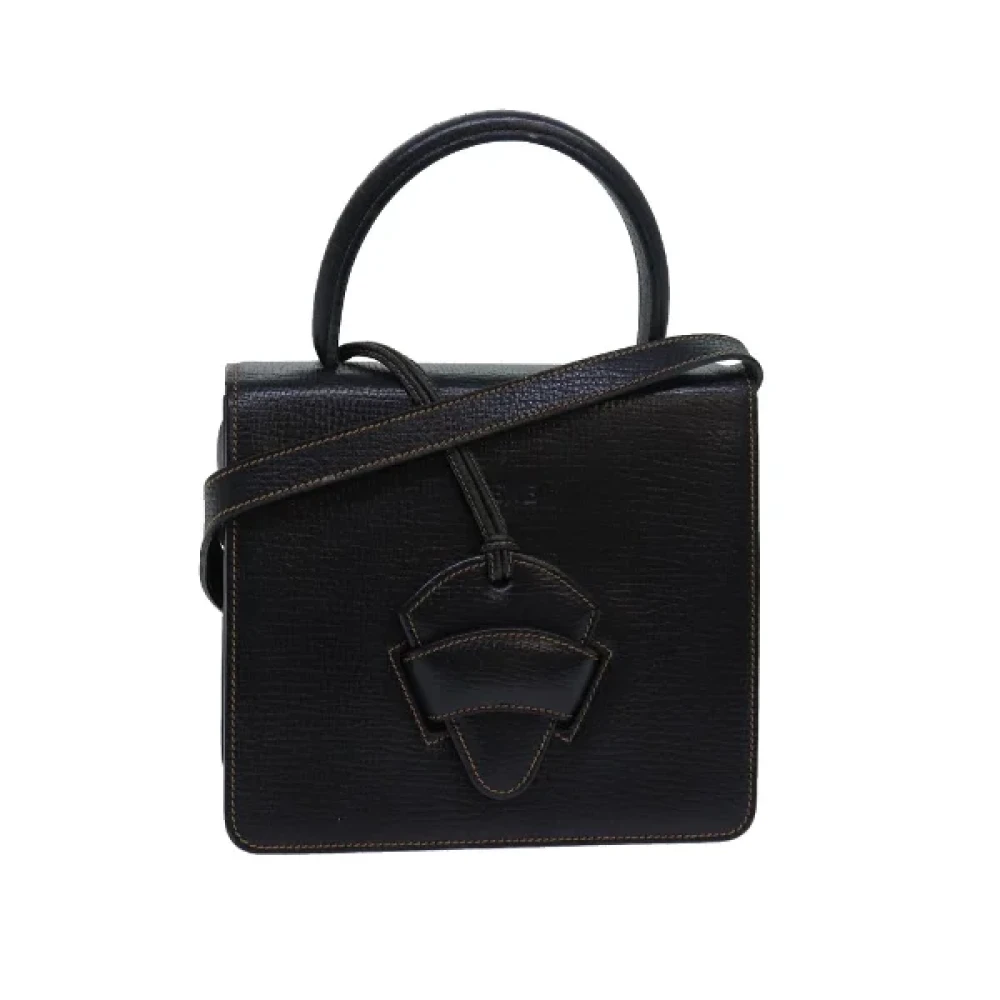 Loewe Pre-owned Leather handbags Black Dames