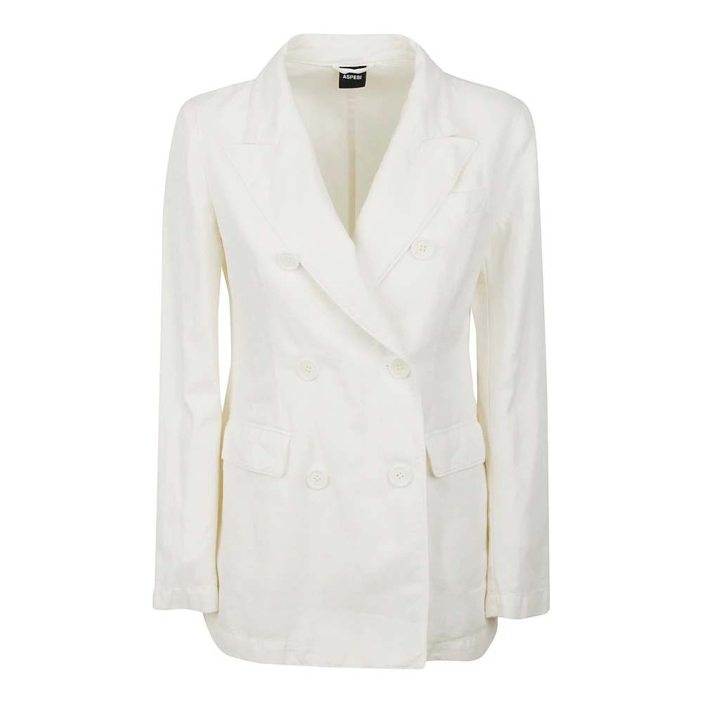 Aspesi Doppiopetto Regolare Blazer Beige Dames